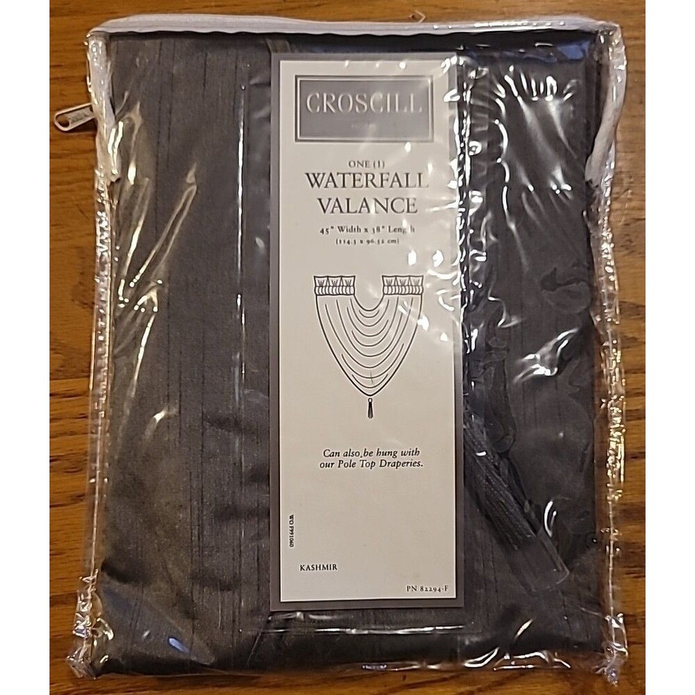 Croscill Kashmir Waterfall Swag Valance Window Top Treatment Hunter Green 45x38